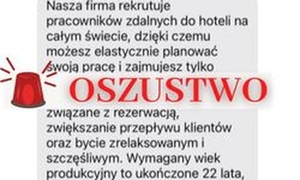 Ostrzegamy przed nowym oszustwem – oferta pracy na „Bookingu”