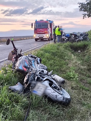 Tragiczny finał jazdy motocyklem na DW 395